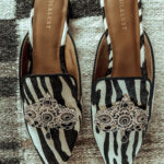 Shop Cleopatra calf hair zebra print shoes for the stylish woman