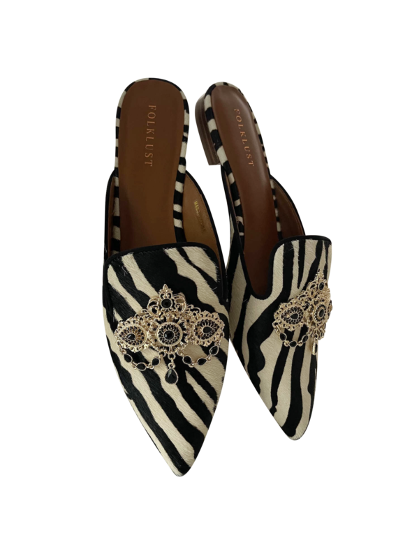 Shop Cleopatra animal print mules for elegant women